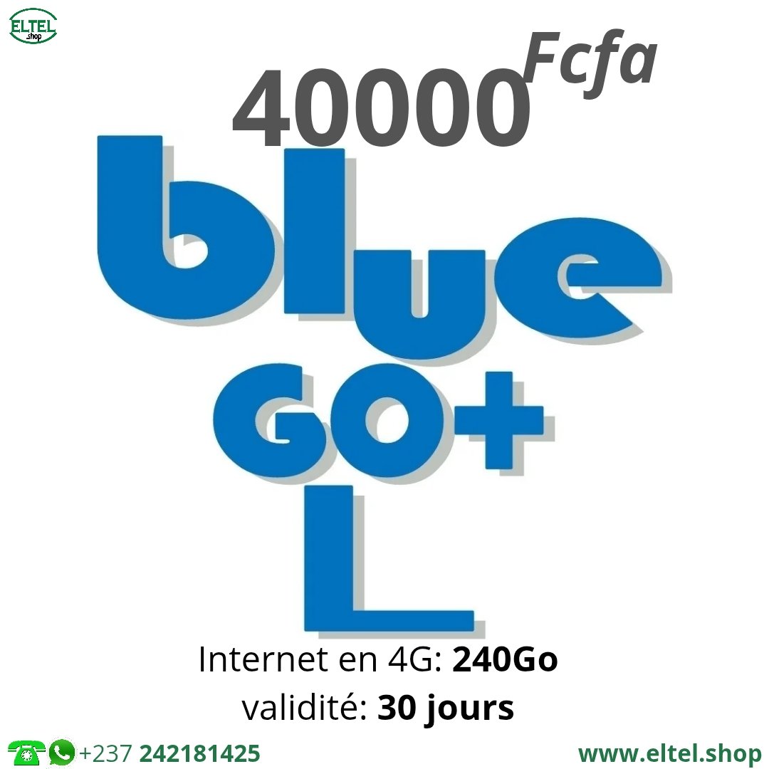 Blue Go+ L - Internet uniquement - Valable 30 jours