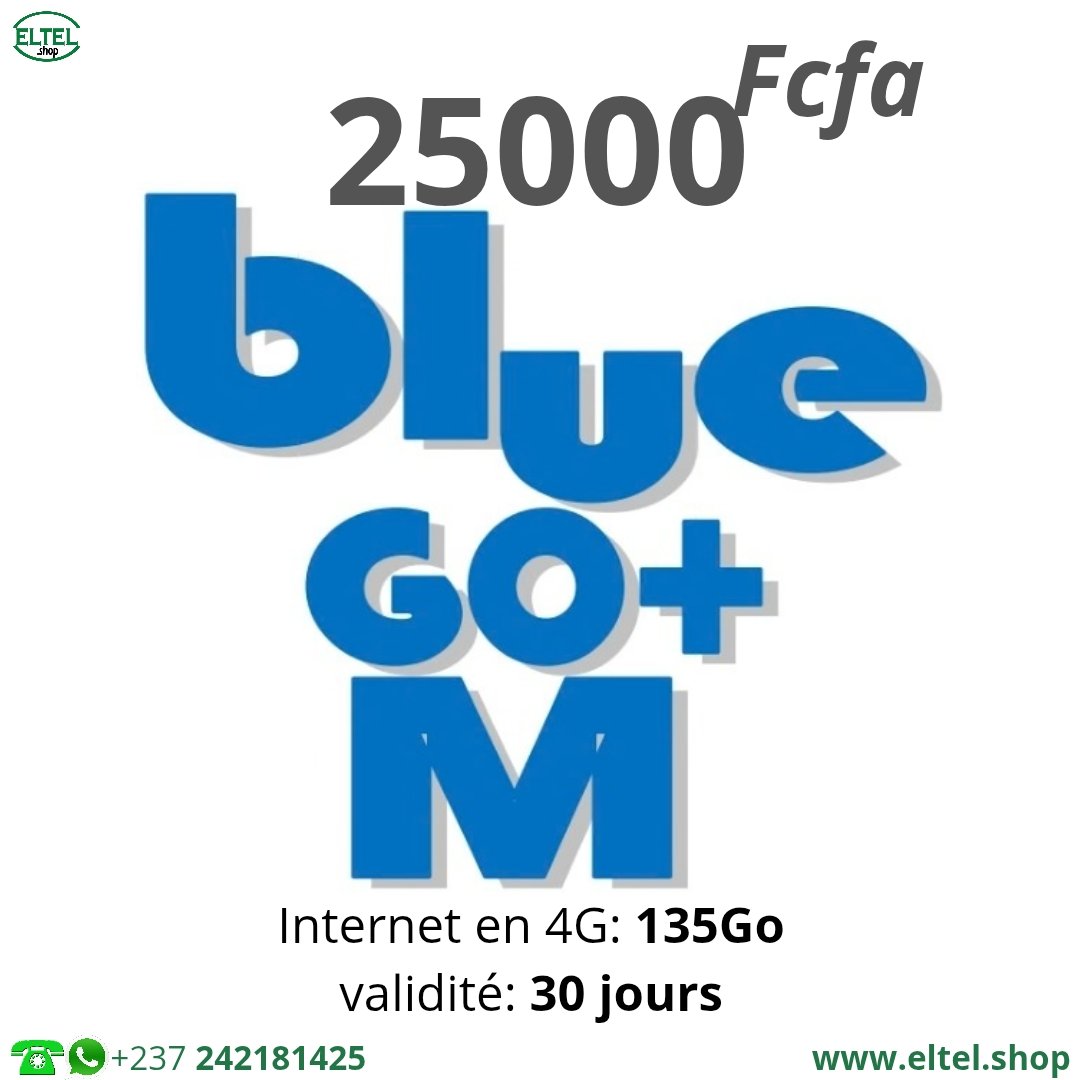 Blue Go+ M - Internet uniquement - Valable 30 jours