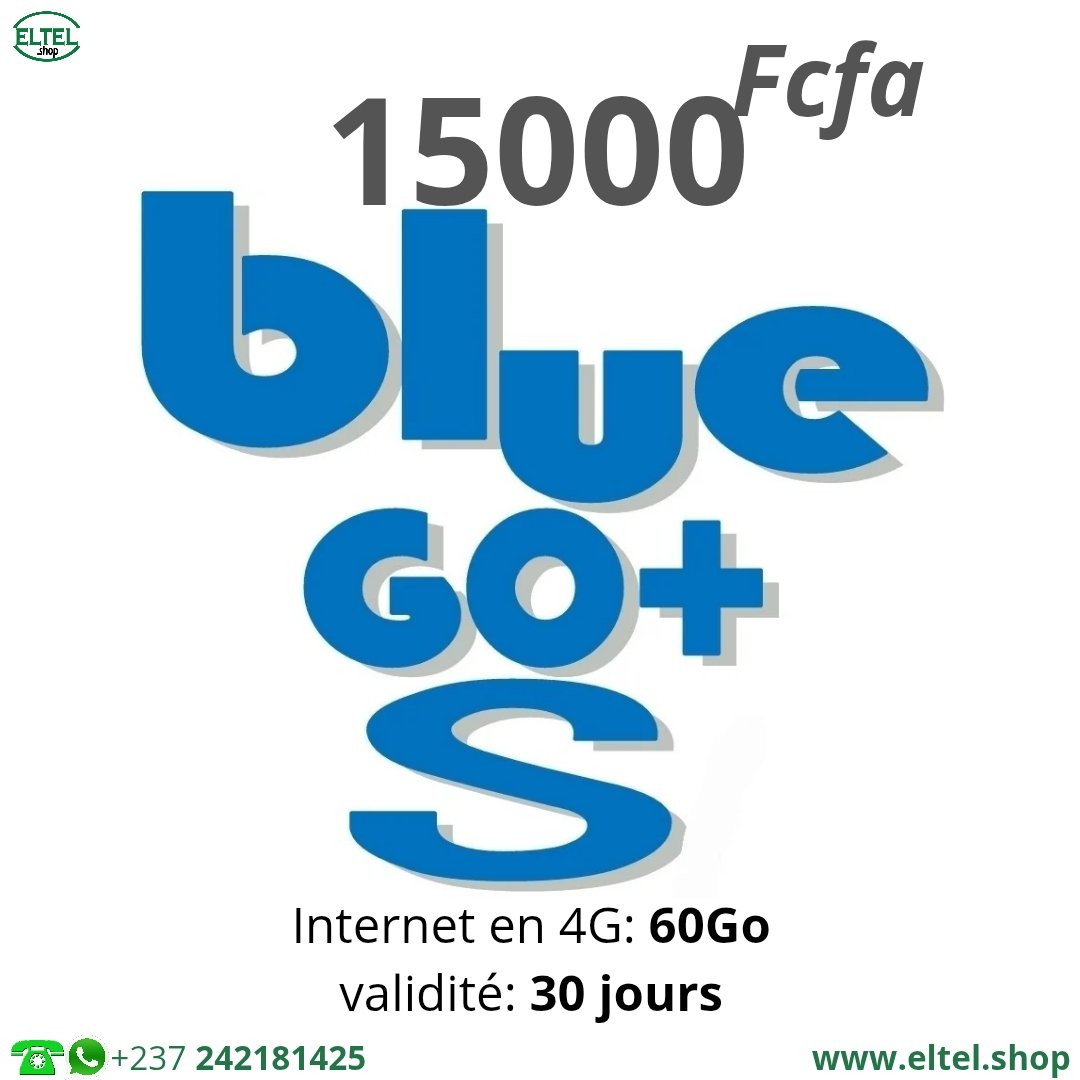 Blue Go+ S - Internet uniquement - Valable 30 jours