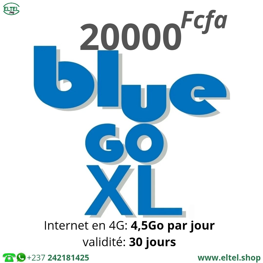 Blue Go XL - Internet uniquement - Valable 30 jours