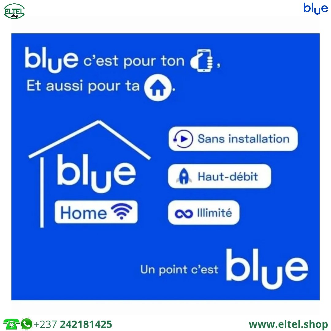 Blue hm 80m Blue Home 85000 - internet en 4G illimité à domicile