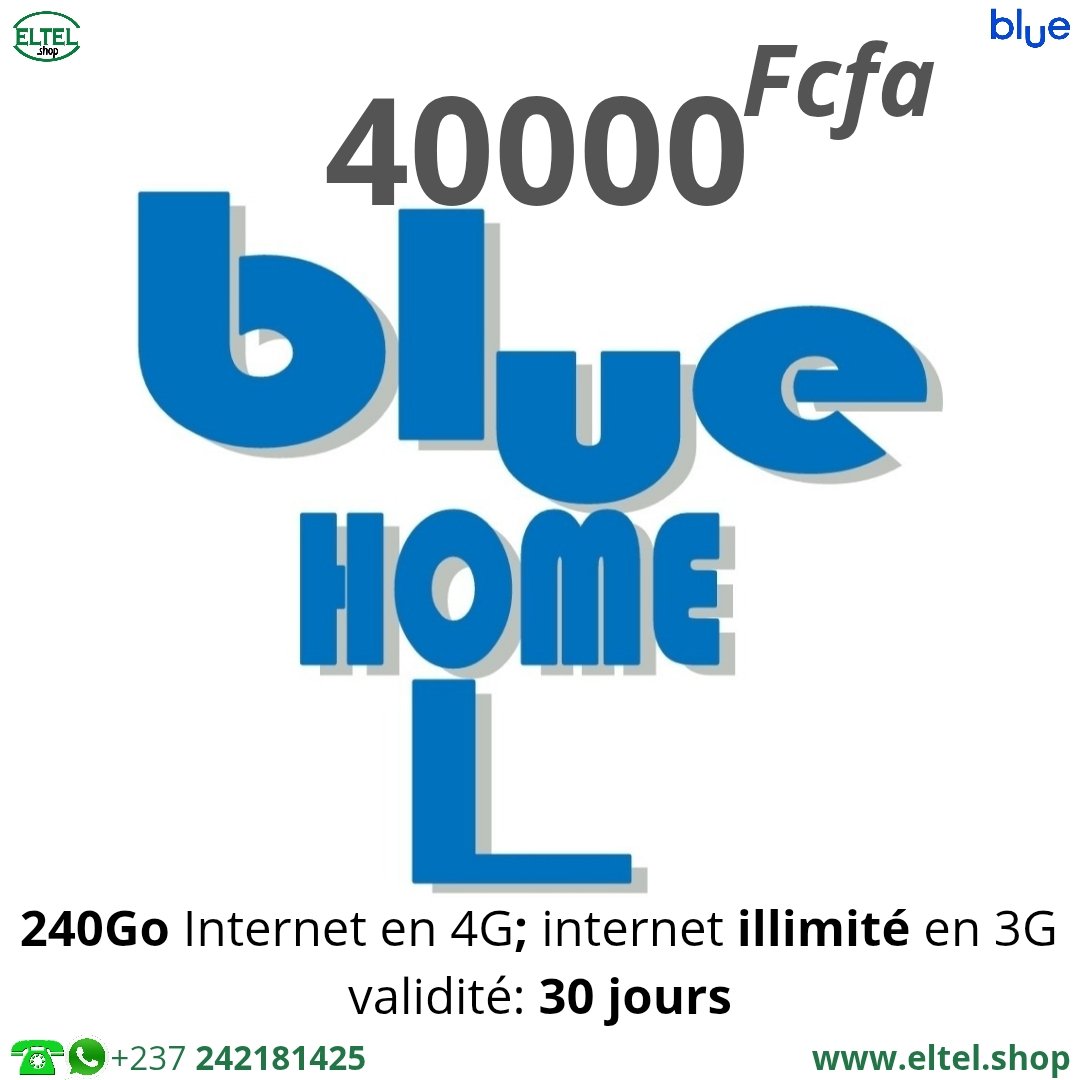 Blue hm L 40mf illt Blue Home L - Internet uniquement - Valable 30 jours