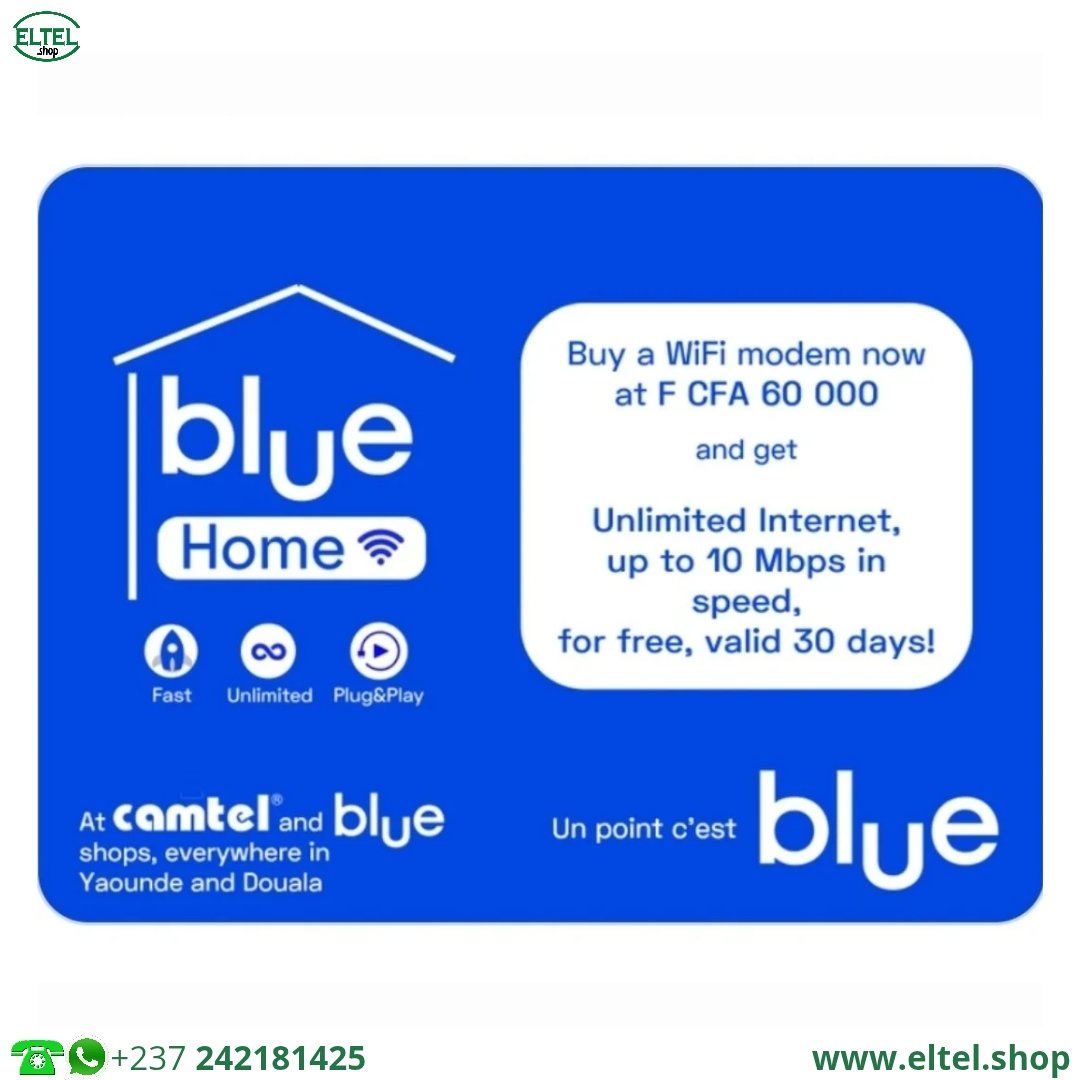 Blue Home 60000 - internet en 4G illimité à domicile