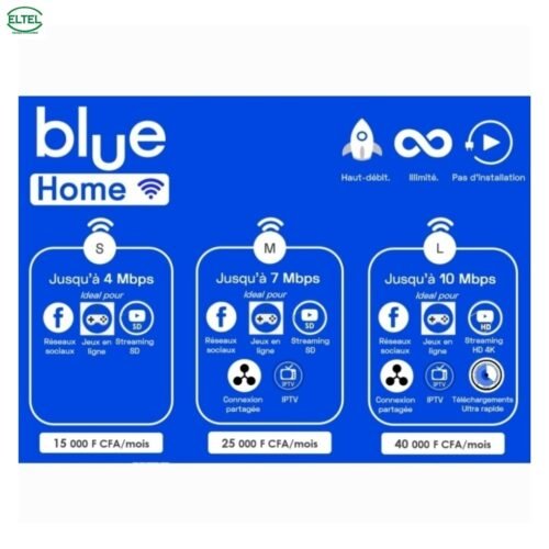 Blue hm bundle Blue Home 85000 - internet en 4G illimité à domicile