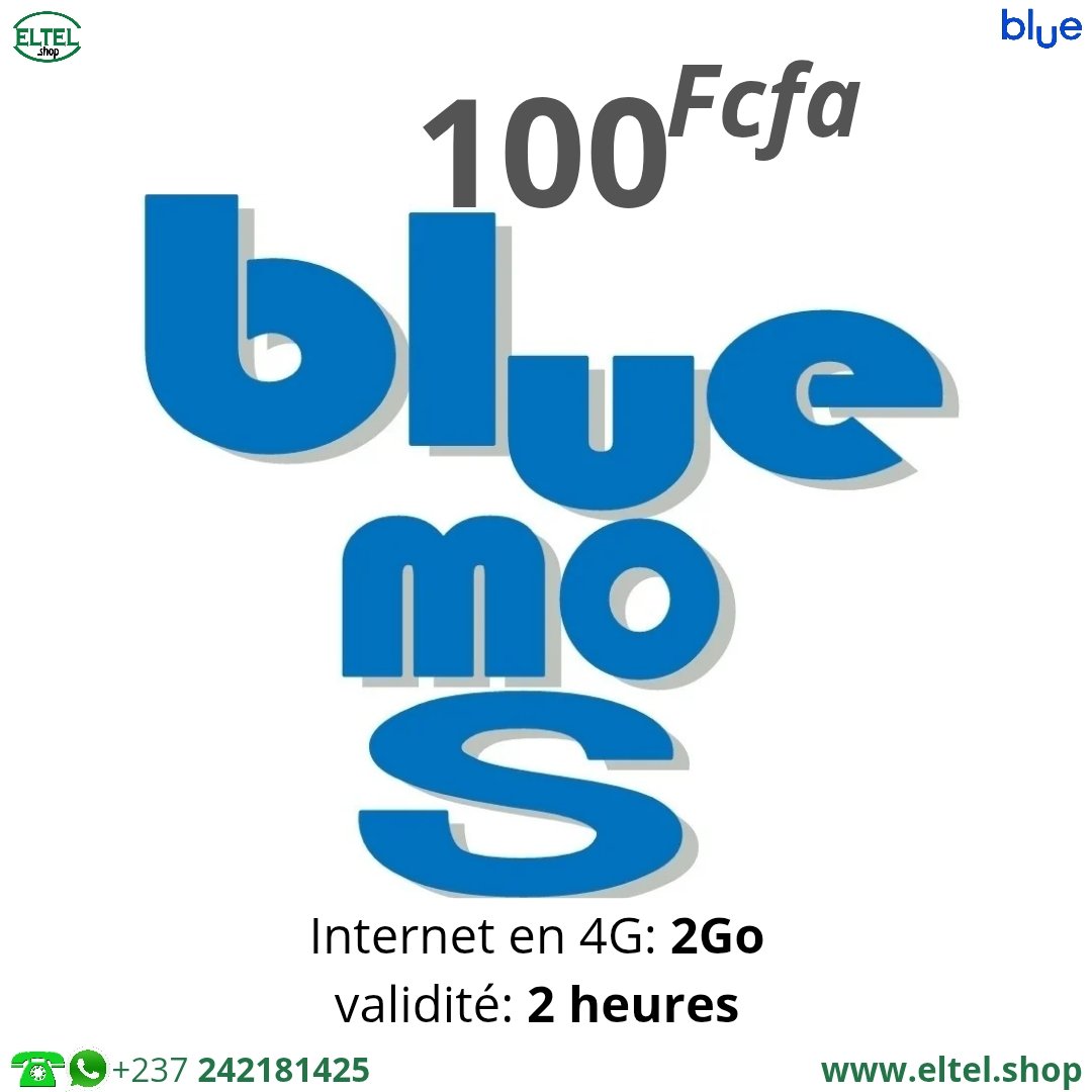 Blue mo s 100f 1Go Blue mo S - Internet uniquement - Valable 04 heures