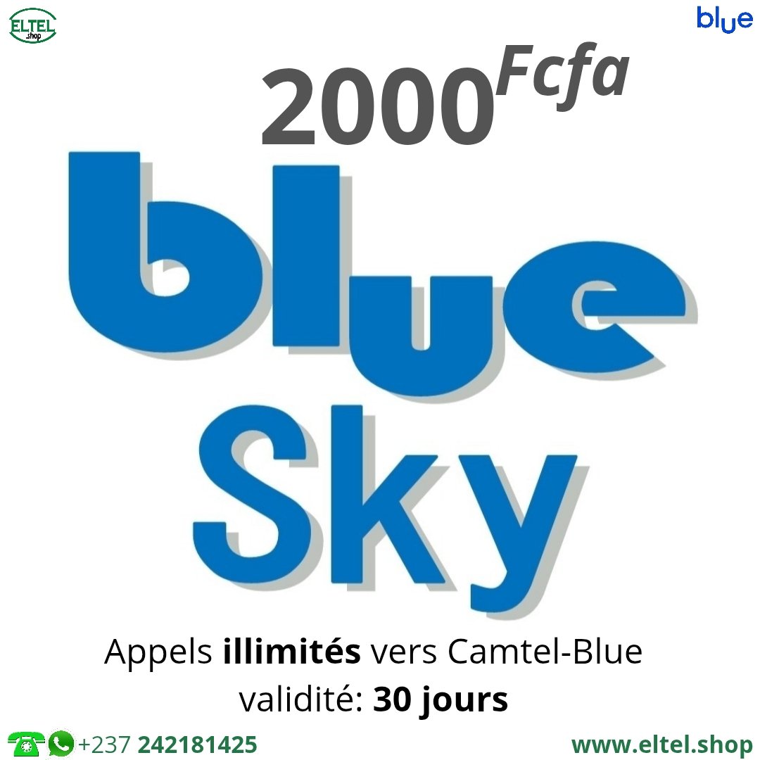 Blue sky 2000f appels Blue Sky - appels uniquement