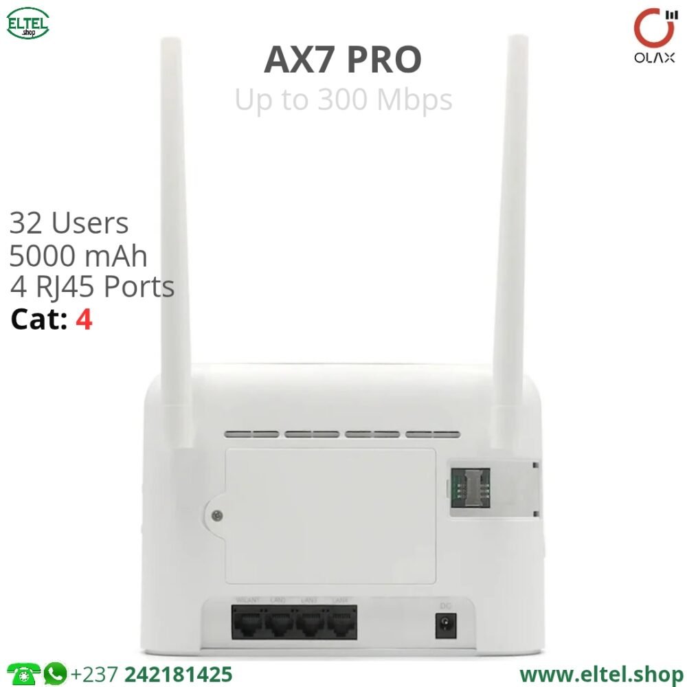 Box 4G OLAX AX7 Pro - Universel - 5000 mAh - Garantie 12 mois (neuf)