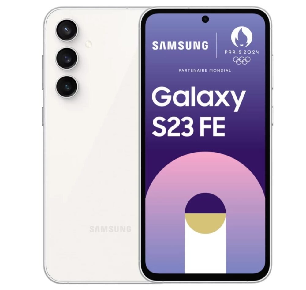 Ssg glx S23 fe blc Galaxy S23 FE - 128GB/8GB - 2sim - 50MP+12MP+8MP/10MP - 4500mAh - garantie 12 mois (neuf)