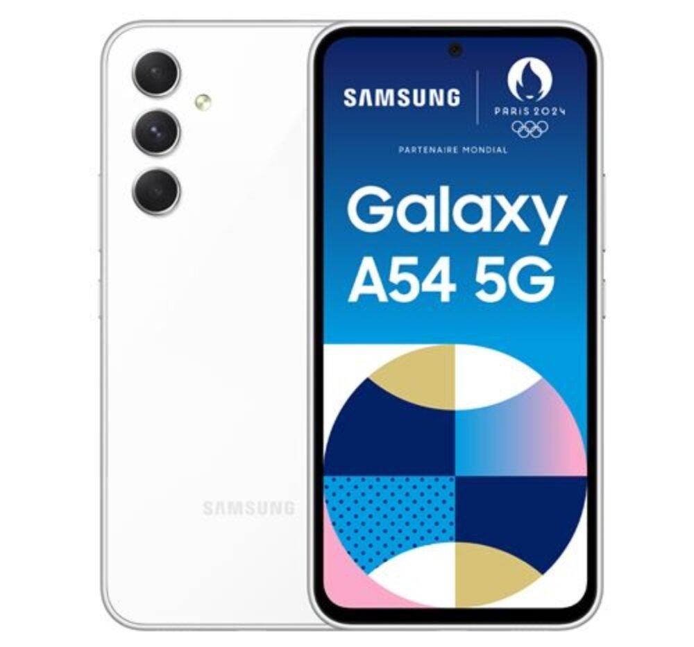 Ssg glx a54 blc 1 Galaxy A54 5G - 256GB/8GB - 2sim - 50MP+12MP+5MP/32MP - 5000mAh - garantie 24 mois (neuf)