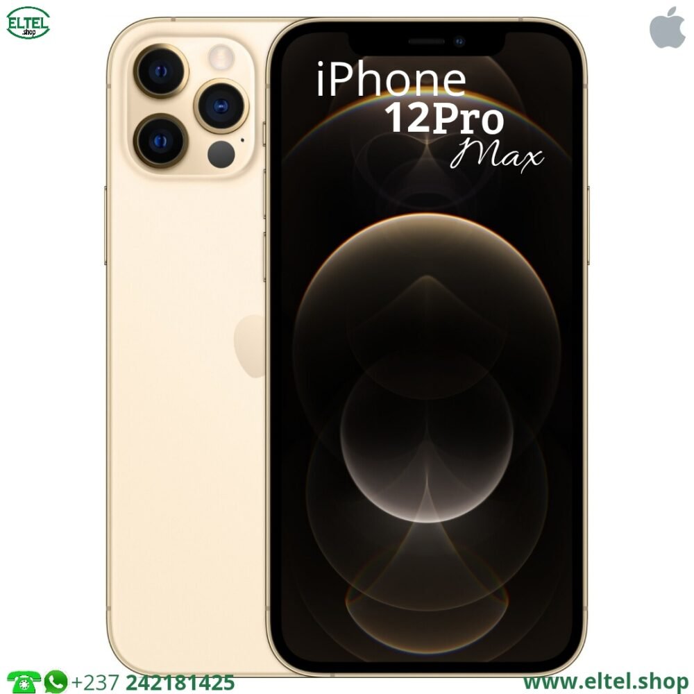 iPHONE 12 Pro Max - 512GB/6GB - 12MP+12MP+12MP/12MP - 3687mAh - garantie 12 mois (remis à neuf)
