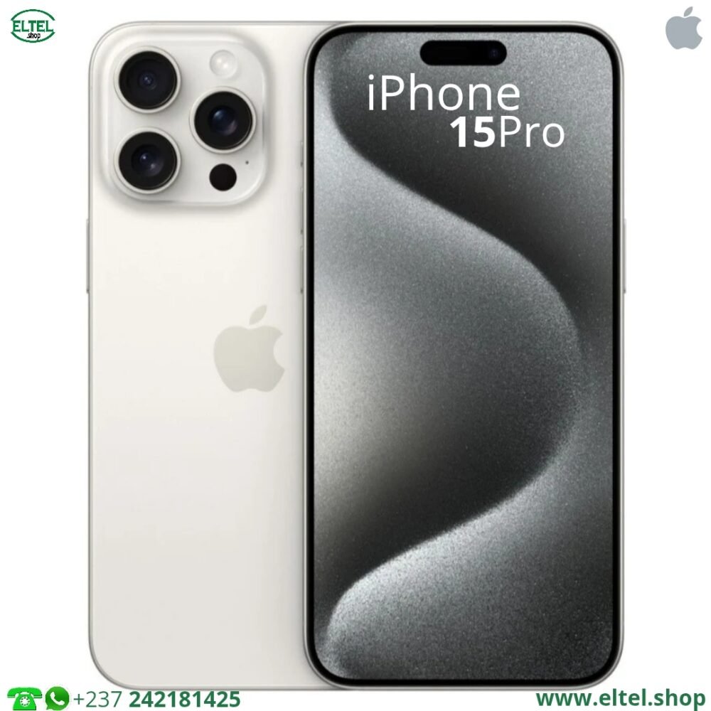 iPHONE 15 Pro - 256GB/8GB - 48MP+12MP+12MP/12MP - 3274mAh - garantie 18 mois (neuf)