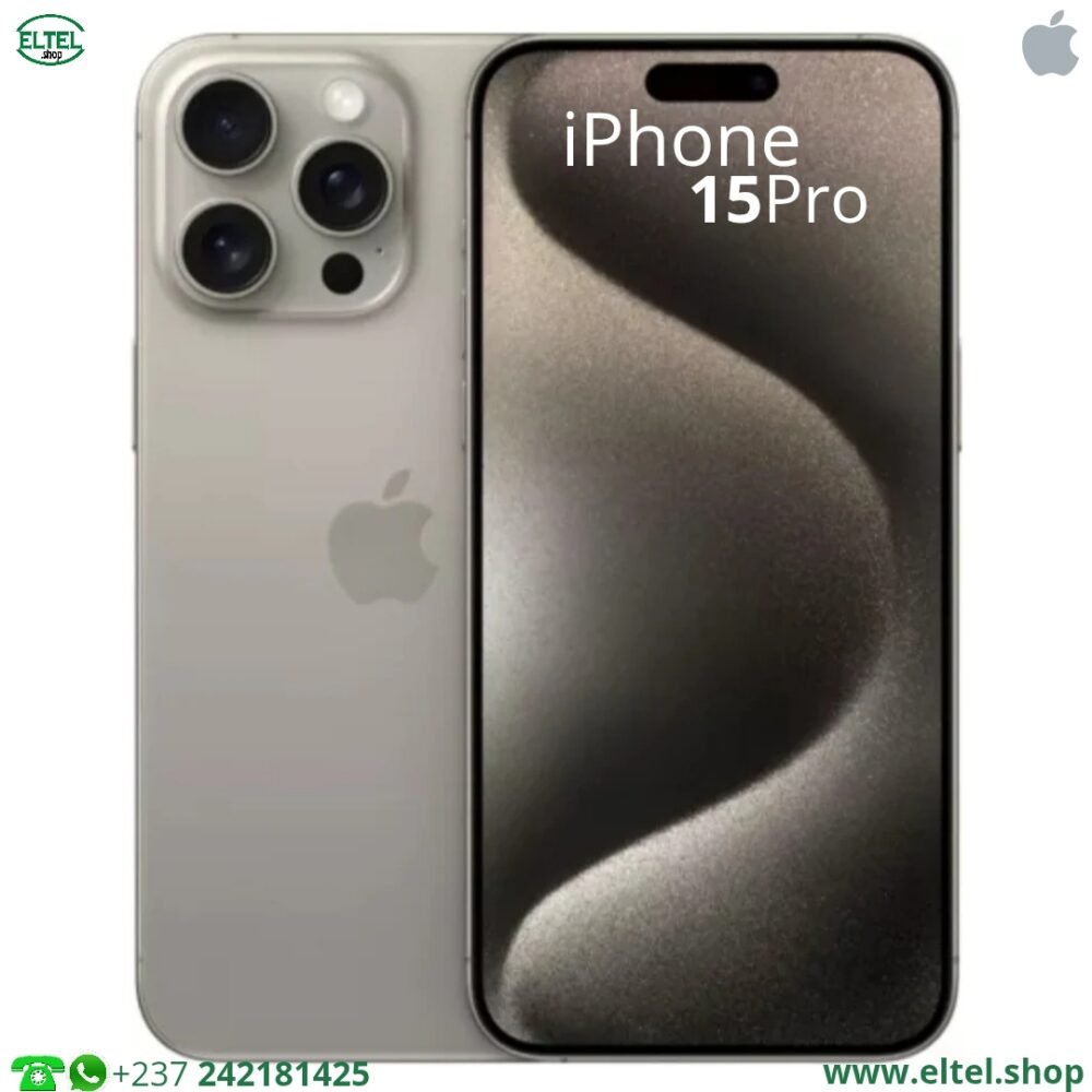 iPHONE 15 Pro - 256GB/8GB - 48MP+12MP+12MP/12MP - 3274mAh - garantie 18 mois (neuf)