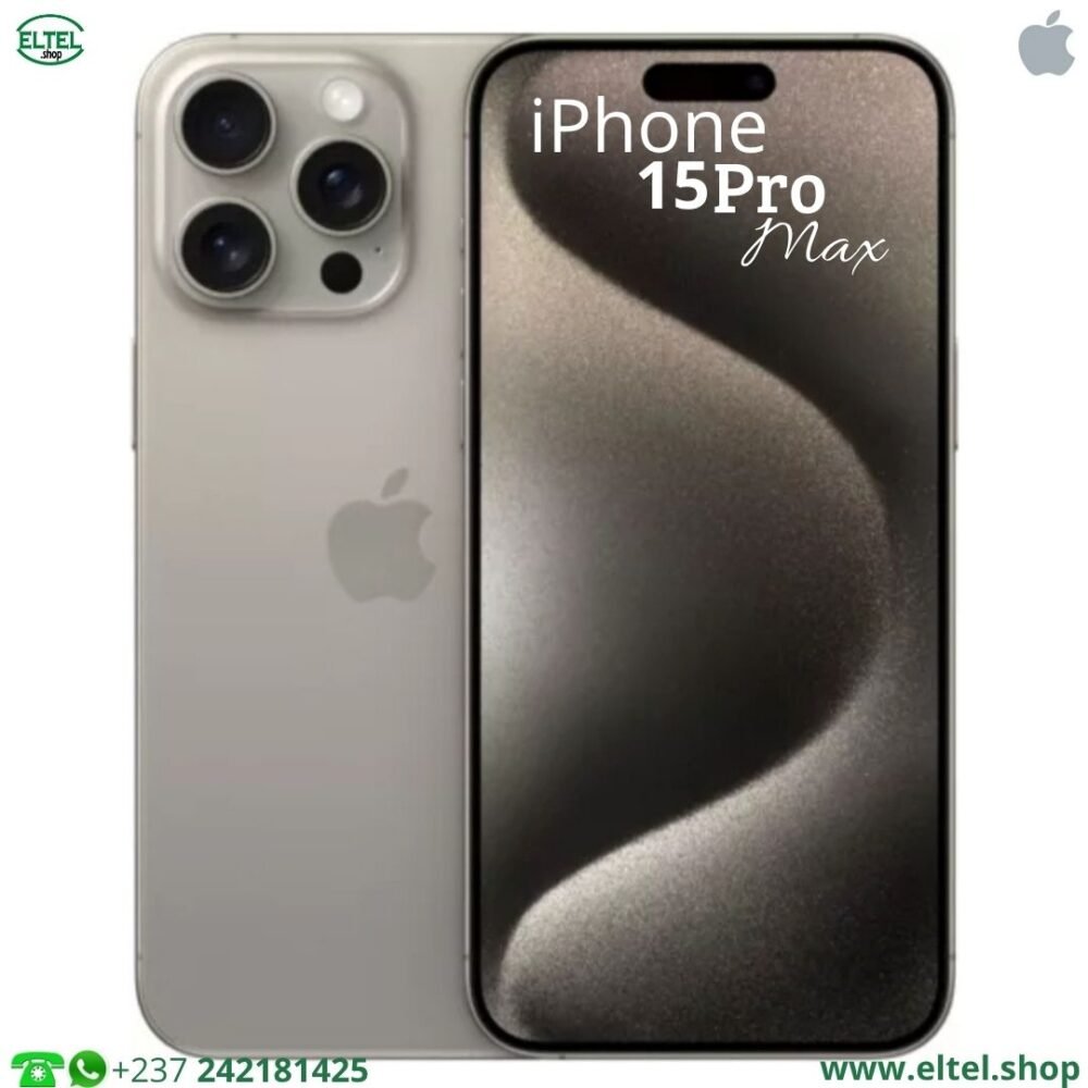 iPHONE 15 Pro Max - 512GB/8GB - 48MP+12MP+12MP/12MP - 4441mAh - garantie 25 mois (neuf)