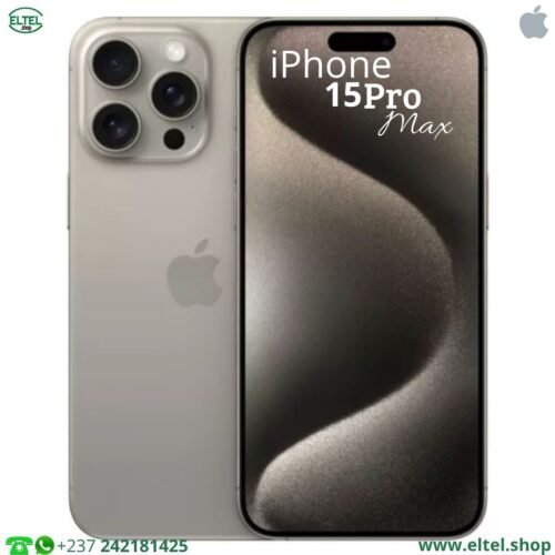 iPHONE 15 Pro Max - 512GB/8GB - 48MP+12MP+12MP/12MP - 4441mAh - garantie 25 mois (neuf)