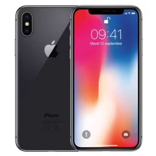 Iph xs noir iPHONE X - 256GB/3GB - 12MP+12MP/7MP - 2716mAh - garantie 12 mois (remis à neuf)