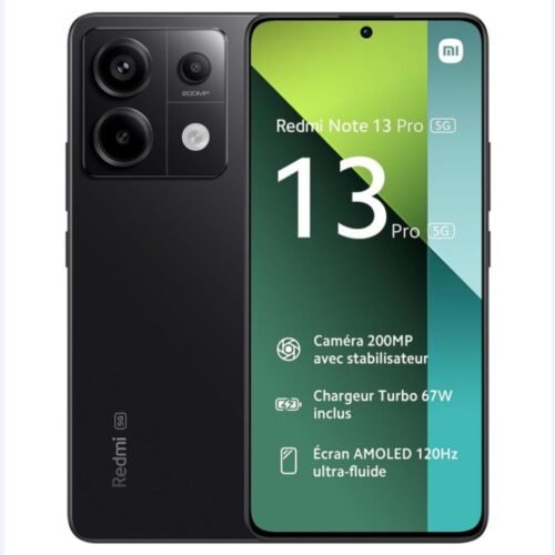 Red nt 13 pr 5G nr Redmi Note 13 Pro 5G - 256GB/8GB - 200MP+8MP+2MP/16MP - 5100mAh - garantie 12 mois (neuf)