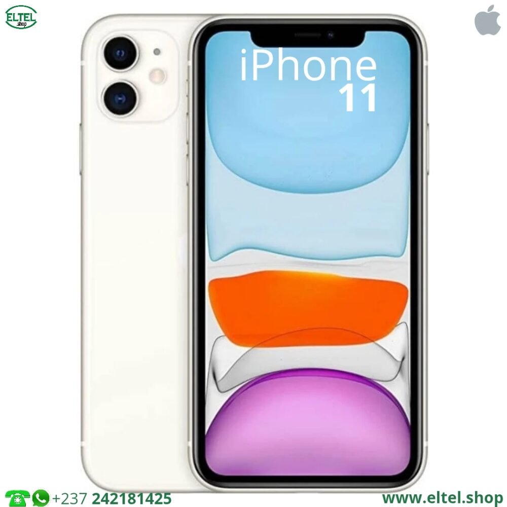 iPHONE 11 - 128GB/4GB - 12MP+12MP/12MP - 3110mAh - garantie 12 mois (remis à neuf)