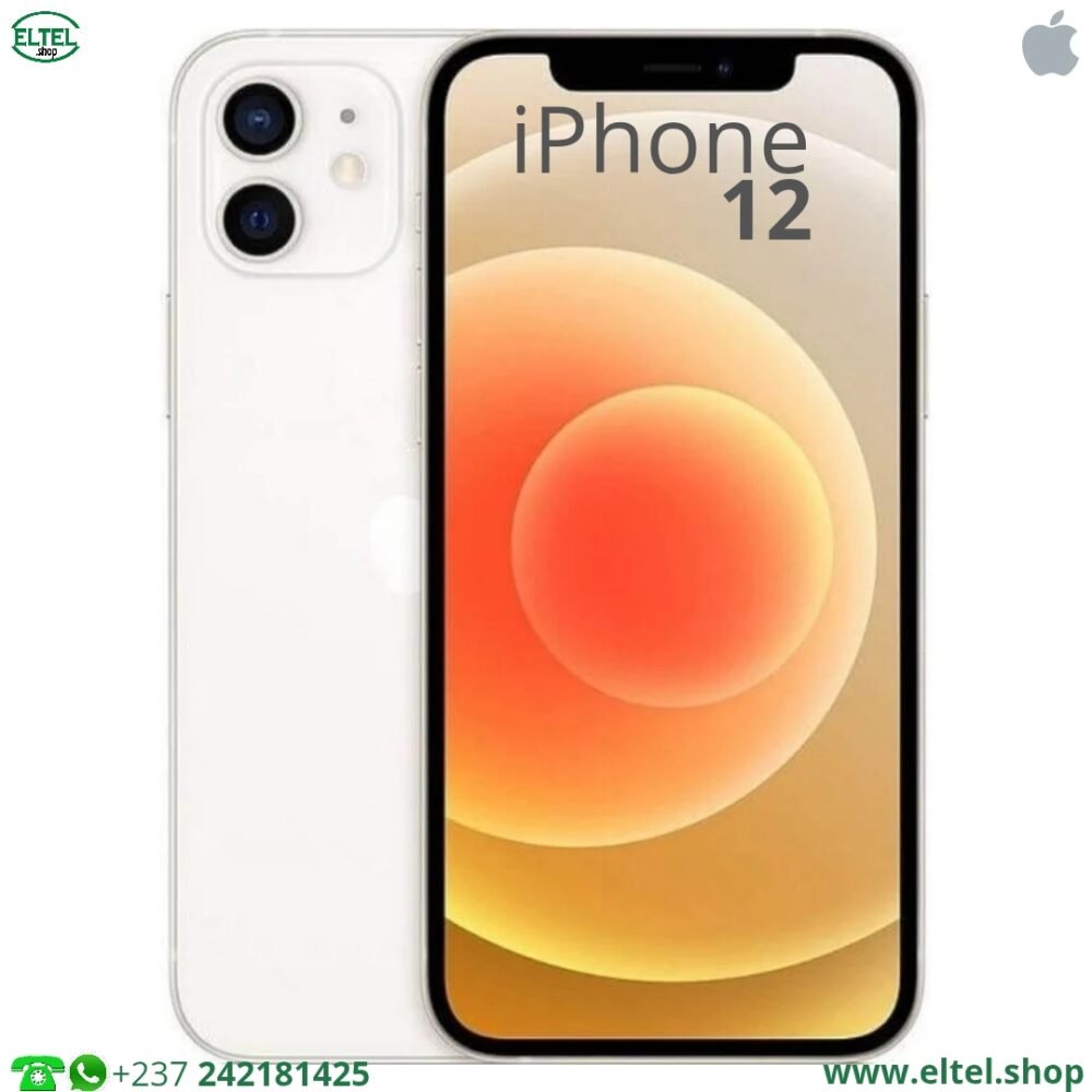 iPHONE 12 - 128GB/4GB - 12MP+12MP/12MP - 2815mAh - garantie 12 mois (remis à neuf)