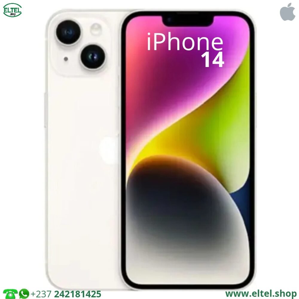 iPHONE 14 - 128GB/6GB - 12MP+12MP/12MP - 3279mAh - garantie 12 mois (remis à neuf)