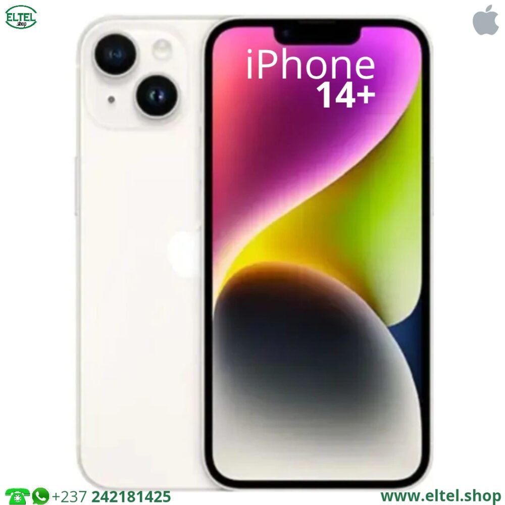 iPHONE 14 Plus - 128GB/6GB - 12MP+12MP/12MP - 4323mAh - garantie 12 mois (remis à neuf)
