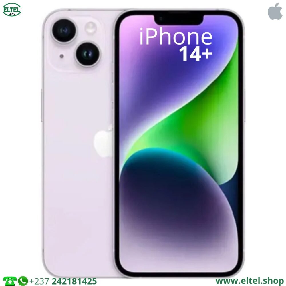iph 14+ vlt iPHONE 14 Plus - 256GB/6GB - 12MP+12MP/12MP - 4323mAh - garantie 12 mois (remis à neuf)