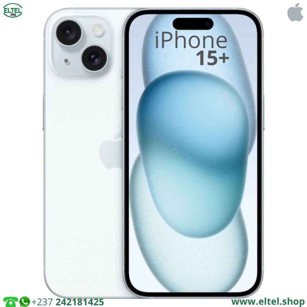 iPHONE 15 Plus - 256GB/6GB - 48MP+12MP/12MP - 4323mAh - garantie 12 mois (neuf)