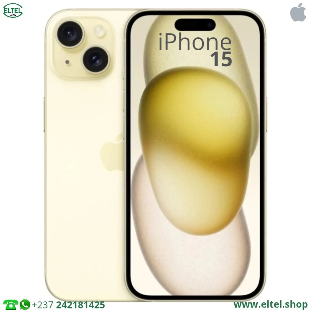 iPHONE 15 - 128GB/6GB - 48MP+12MP/12MP - 3349mAh - garantie 12 mois (neuf)
