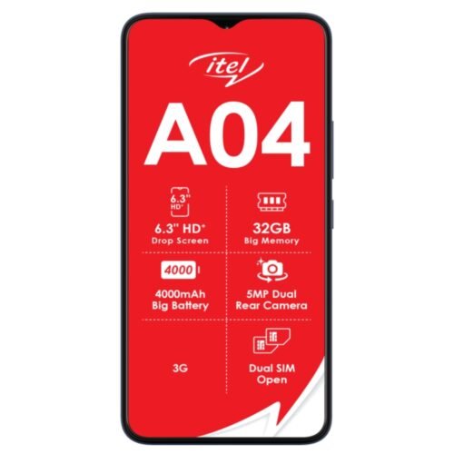itel ao4 f iTEL A04 - 32GB/2GB - 5MP+0.08/5MP - 4000mAh - garantie 12 mois (neuf)