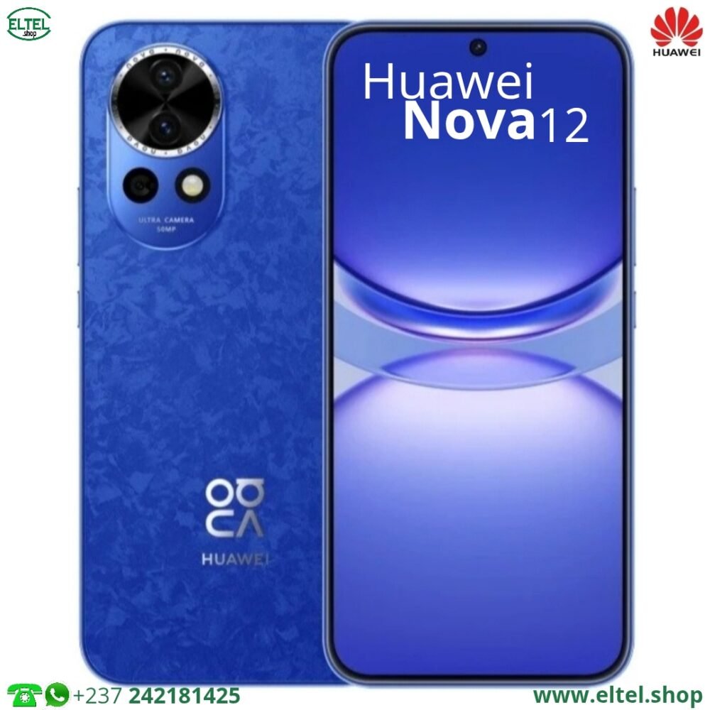 Huawei Nova 12 - 256GB/8GB - 50MP+8MP/60MP - 4600mAh - garantie 12 mois (neuf)