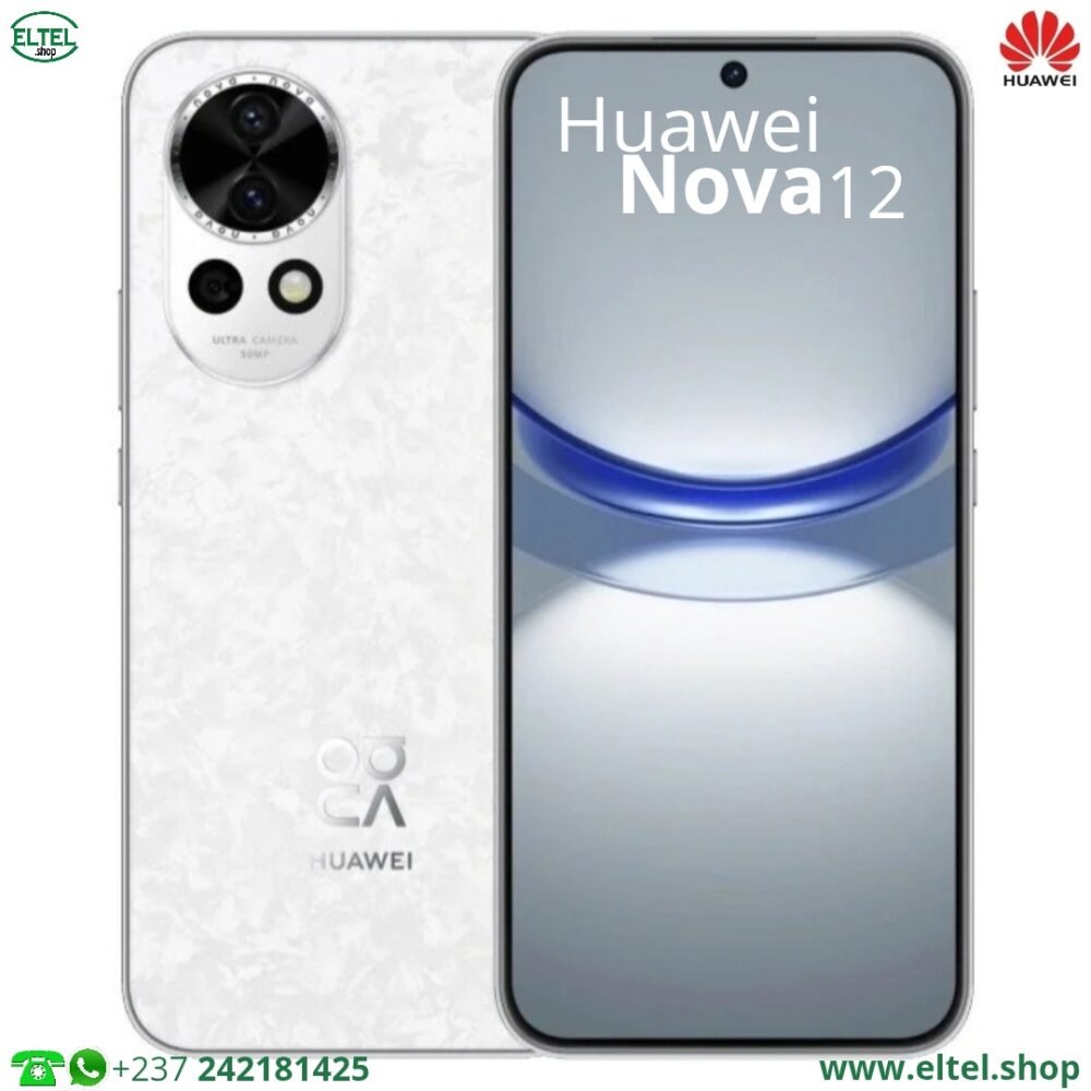 Huawei Nova 12 - 256GB/8GB - 50MP+8MP/60MP - 4600mAh - garantie 12 mois (neuf)