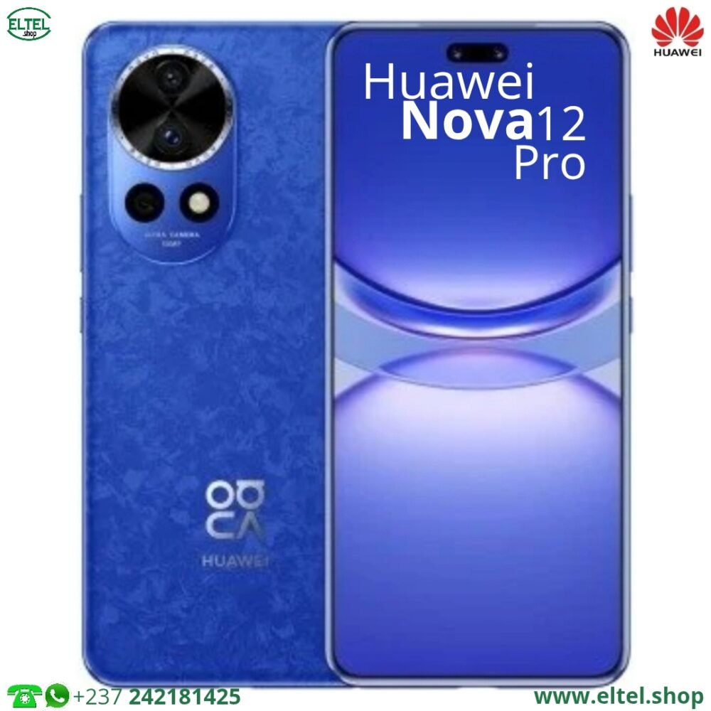 Huawei Nova 12 Pro - 256GB/12GB - 50MP+8MP/60MP+8MP - 4600mAh - garantie 12 mois (neuf)