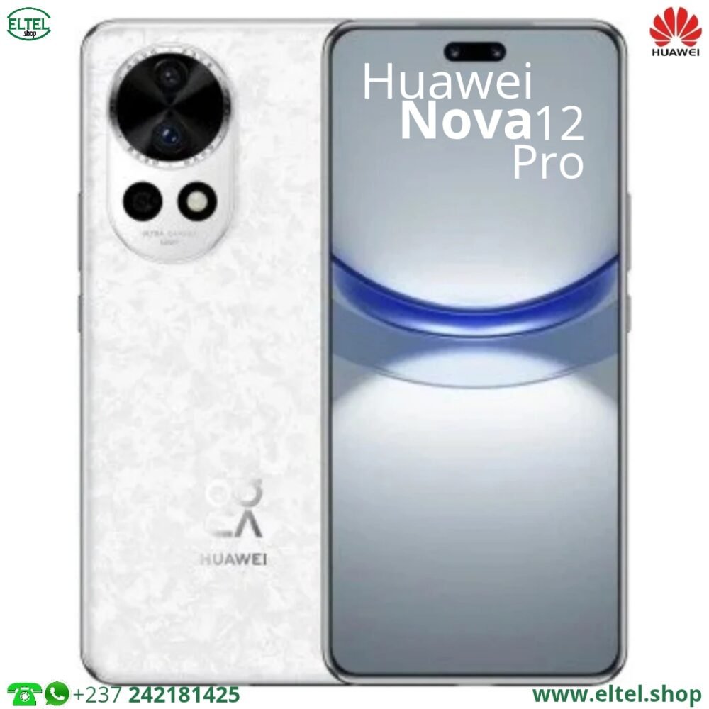 Huawei Nova 12 Pro - 256GB/12GB - 50MP+8MP/60MP+8MP - 4600mAh - garantie 12 mois (neuf)