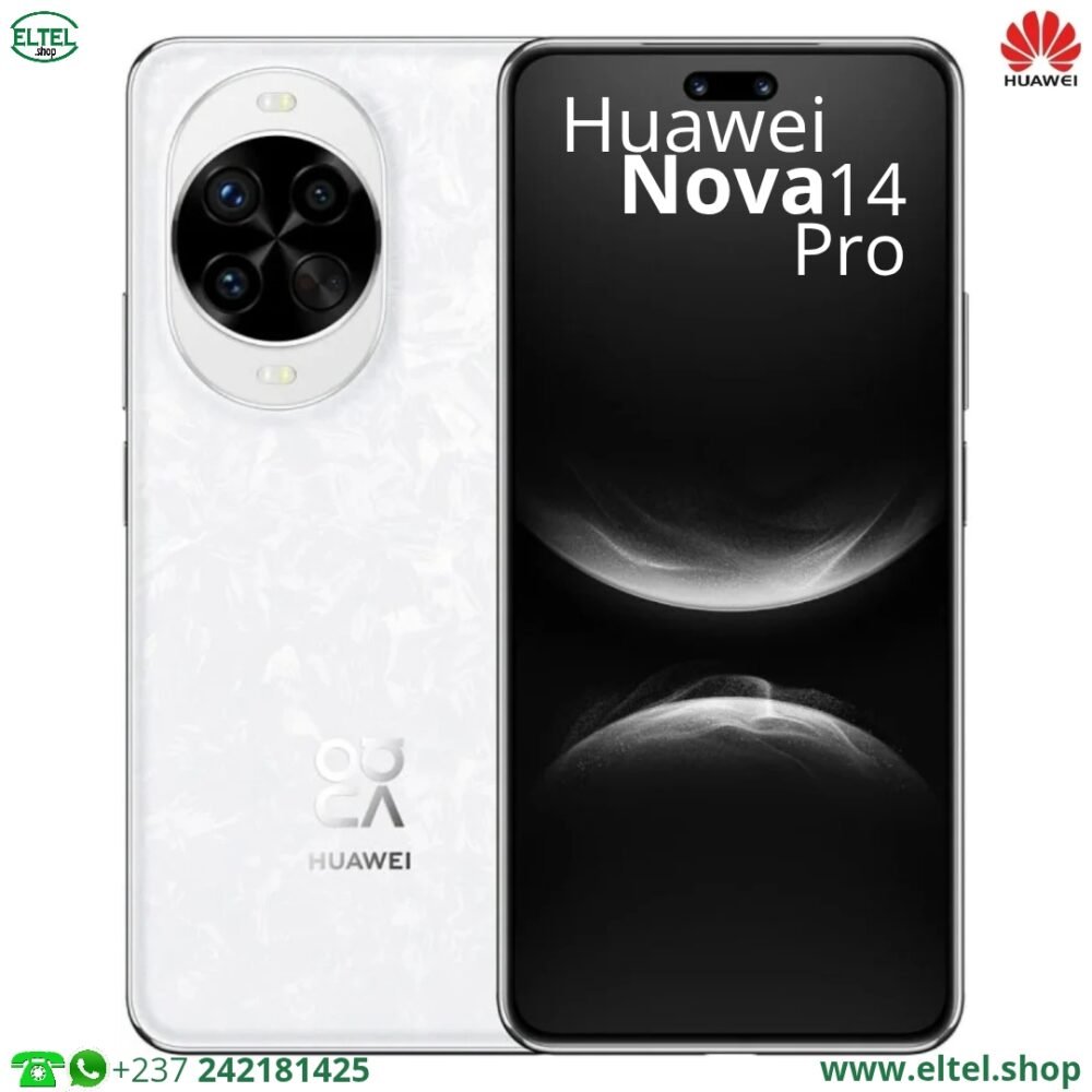 Huawei Nova 14 Pro - 256GB/12GB - 50MP+12MP+8MP/50MP+8MP - 5500mAh - garantie 12 mois (neuf)