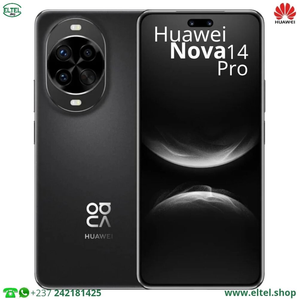 Huawei Nova 14 Pro - 256GB/12GB - 50MP+12MP+8MP/50MP+8MP - 5500mAh - garantie 12 mois (neuf)