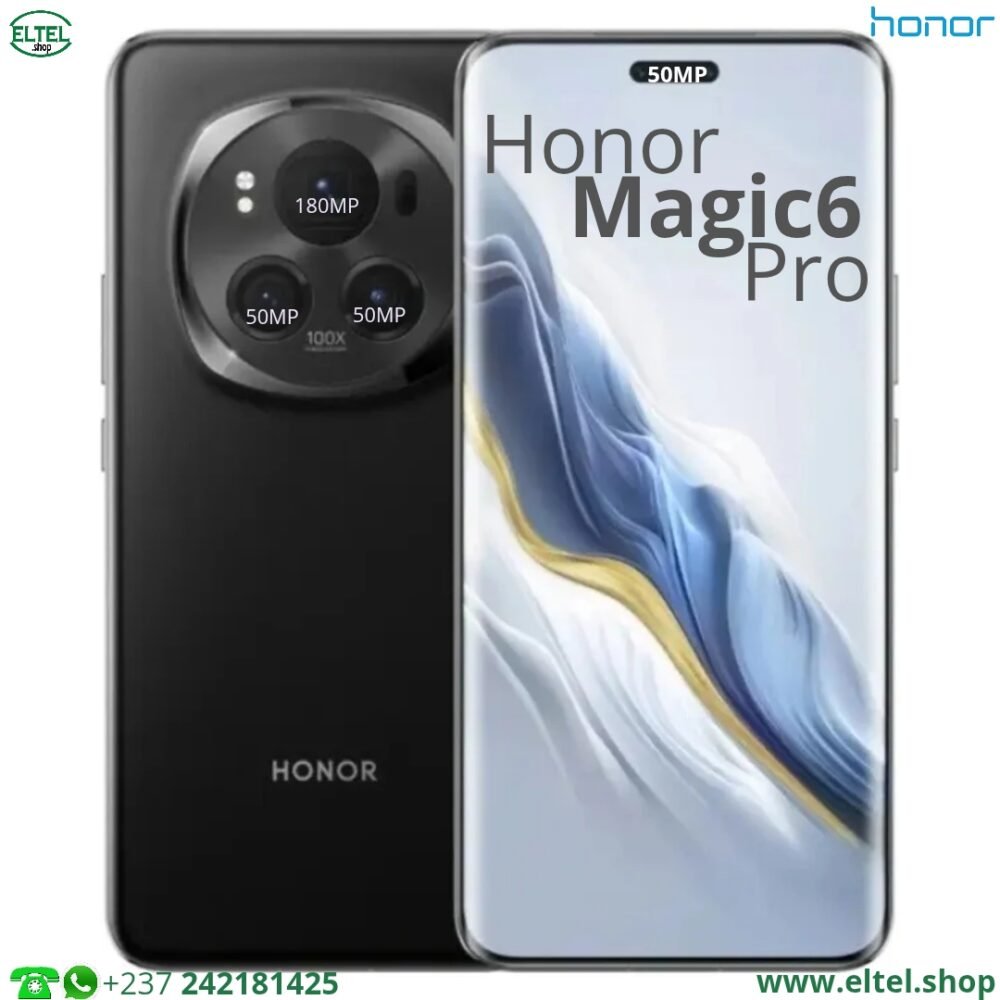 Honor Magic6 Pro - 512GB/12GB - 180MP+50MP+50MP/50MP - 5600mAh - garantie 12 mois (neuf)