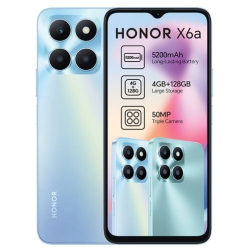 Hnr x6a cl Honor X6a - 128GB/4GB - 50MP+2MP+2MP/5MP - 5200mAh - garantie 12 mois (neuf)
