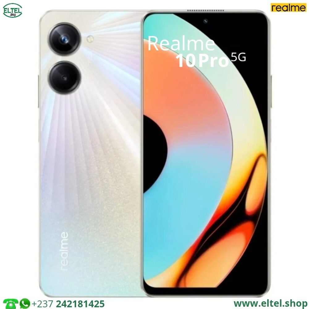 Rlm 10 pr 5g cl Realme 10 Pro 5G - 256GB/12GB - 108MP+2MP/16MP - 5000mAh - garantie 12 mois (neuf)
