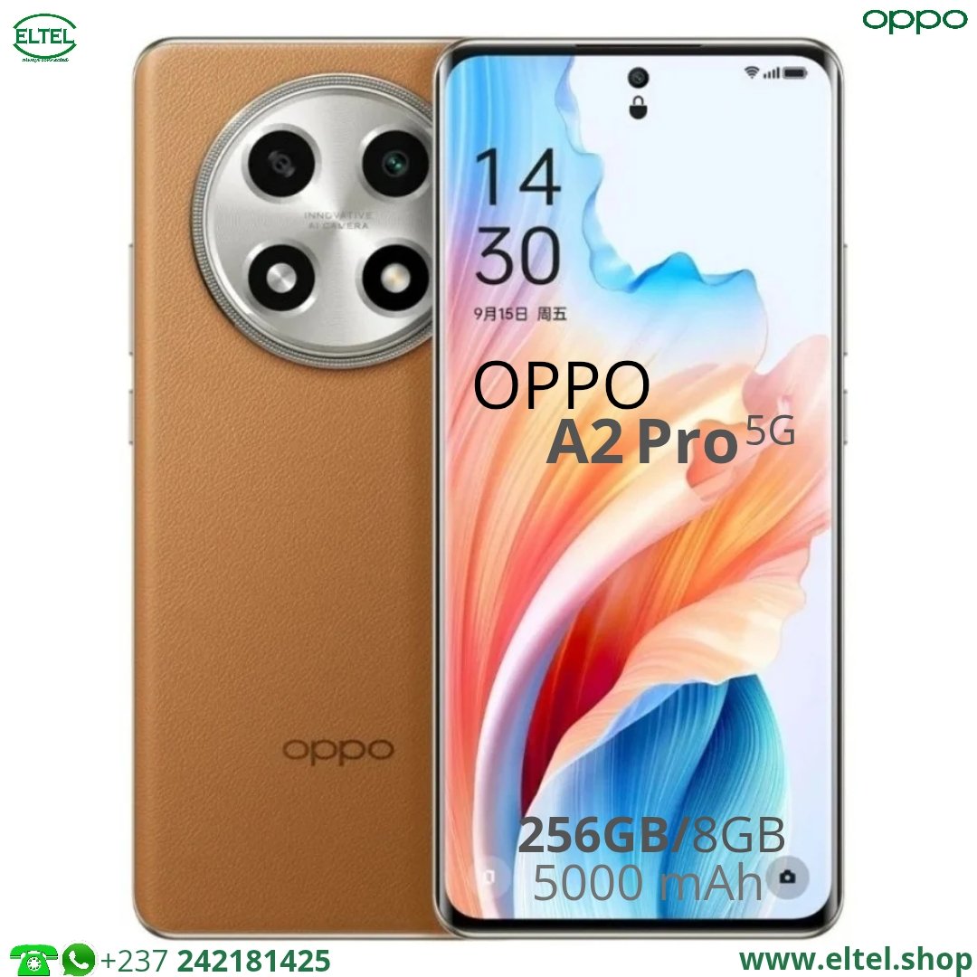 OPPO A2 Pro 5G - 256GB/8GB - 64MP+2MP/8MP - 5000mAh - garantie 12 mois (neuf)
