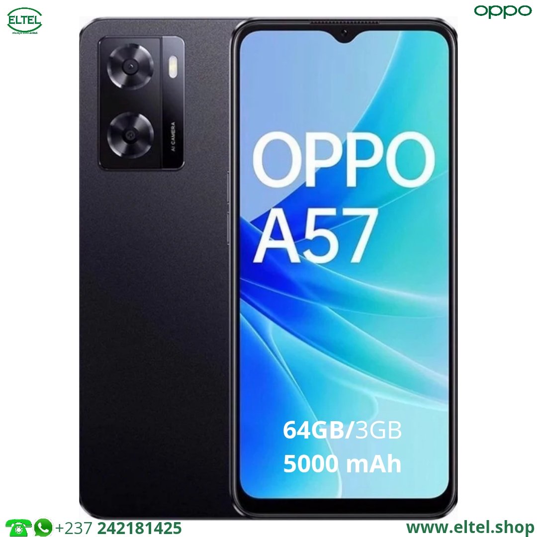 Oppo A57 nr OPPO A57 - 64GB/3GB - 13MP+2MP/8MP - 5000mAh - garantie 12 mois (neuf)