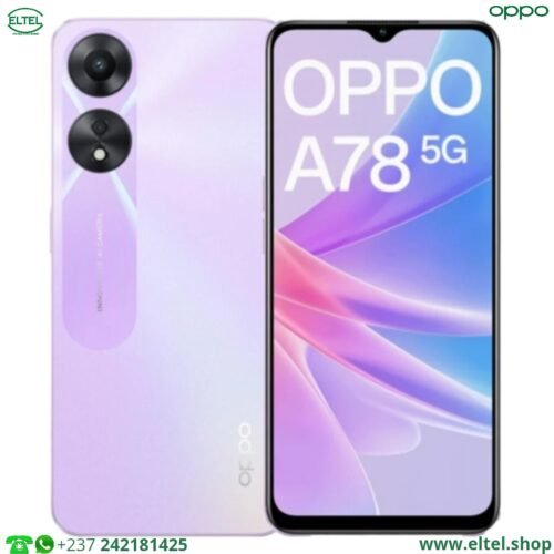 OPPO A78 5G - 128GB/8GB - 50MP+2MP/8MP - 5000mAh - garantie 12 mois (neuf)