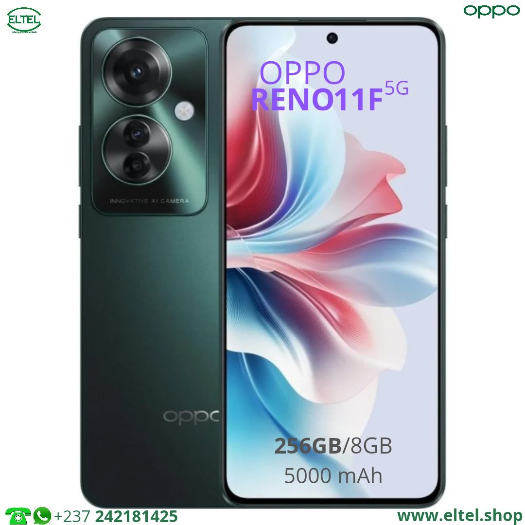 OPPO Reno 11F 5G - 256GB/8GB - 2SIM - 64MP+8MP+2MP/32MP - 5000mAh - garantie 12 mois (neuf)