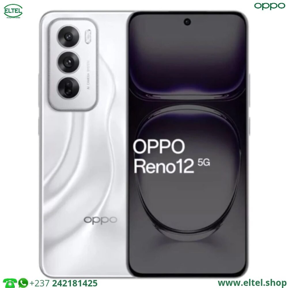 OPPO Reno 12 5G - 512GB/12GB - 2SIM - 50MP+8MP+2MP/32MP - 5000mAh - garantie 12 mois (neuf)