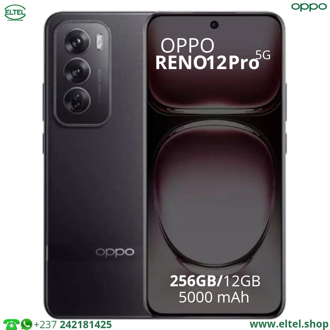 OPPO Reno 12 Pro 5G - 256GB/12GB - 2SIM - 50MP+50MP+8MP/50MP - 5000mAh - garantie 12 mois (neuf)