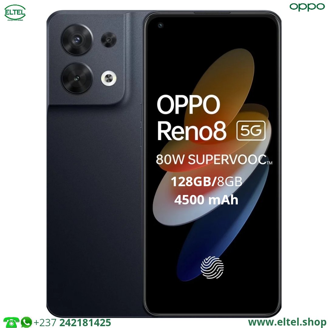 OPPO Reno8 5G - 128GB/8GB - 50MP+8MP+2MP/32MP - 4500mAh - garantie 12 mois (neuf)