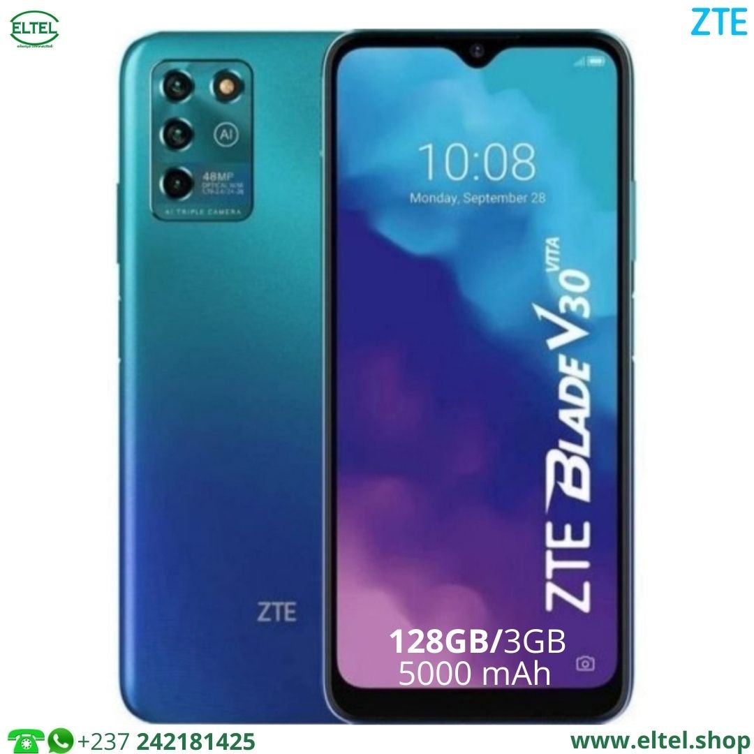Zte bl v30 vita bl 128.4 ZTE Blade V30 vita - 128GB/3GB - 48MP+5MP+2MP/8MP - 5000mAh - garantie 12 mois (neuf)