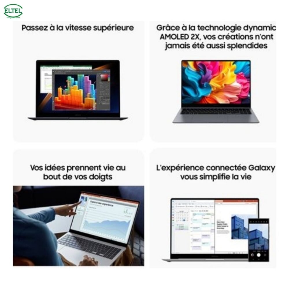 Galaxy Book4 Pro - Intel Core Ultra 7 155H 4.8 Ghz - 512 Go SSD - 16 Go RAM - 14" - AZERTY - Garantie 06 mois (neuf)