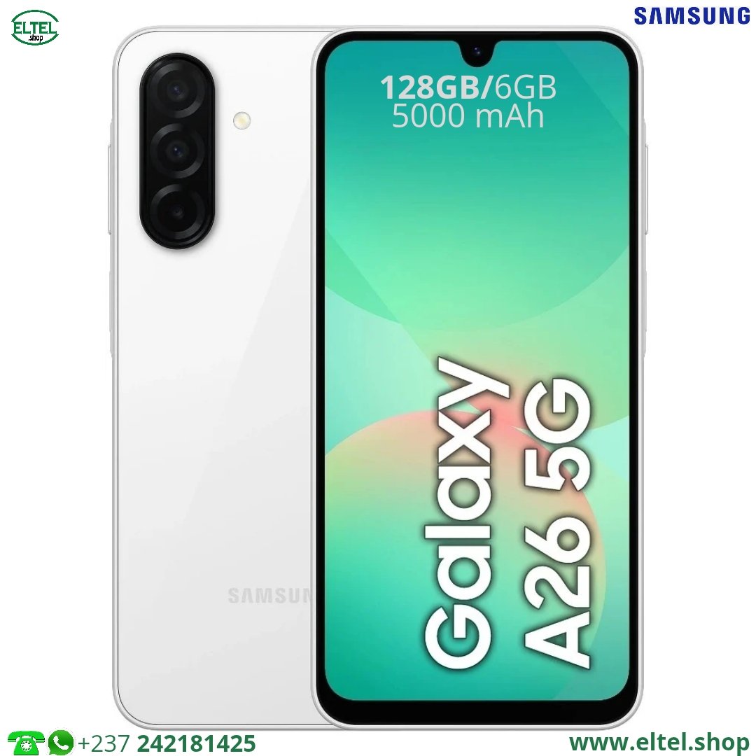 Galaxy A26 5G - 128GB/6GB - 2sim - 50MP+8MP+2MP/13MP - 5000mAh - garantie 24 mois (neuf)
