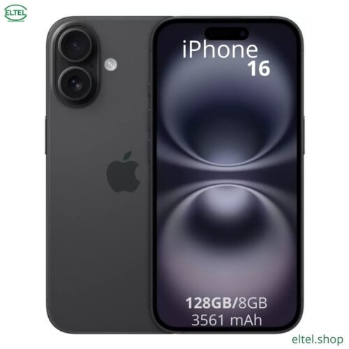 Iph 16 nr iPHONE 16 - 128GB/8GB - 48MP+12MP/12MP - 3561mAh - garantie 24 mois (neuf)