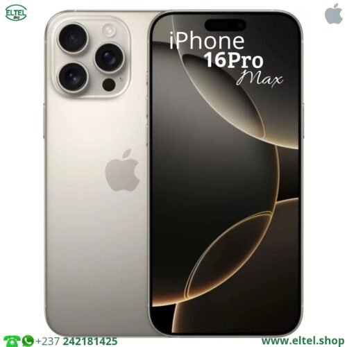 iPHONE 16 Pro Max - 512GB/8GB - 48MP+48MP+12MP/12MP - 4685mAh - garantie 24 mois (neuf)