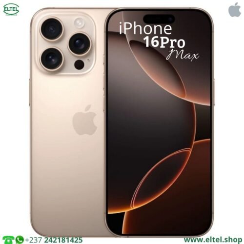 iPHONE 16 Pro Max - 512GB/8GB - 48MP+48MP+12MP/12MP - 4685mAh - garantie 24 mois (neuf)